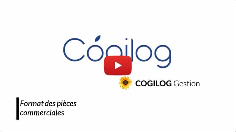 video COGILOg gestion format pieces commerciale