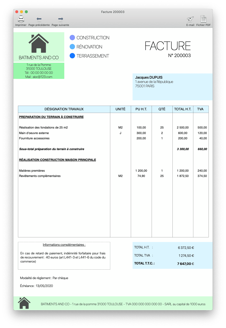 Logiciel de devis et factures pour Mac - Cogilog